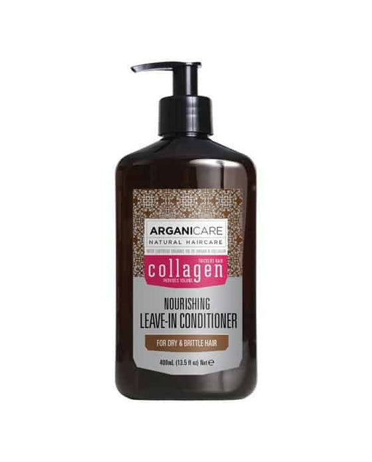 Arganicare nourishing leave-in conditioner-Maitinantis nenuplaunamas kondicionierius sausiems, trapiems plaukams su kolagenu