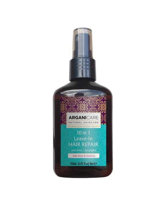 Arganicare  Keratin 10 in 1 Leave in hair repair- Nenuplaunams plaukų purškiklis su 10 veikimo galimybių su keratinu