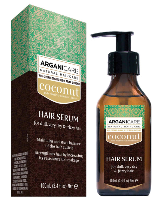 Arganicare plaukų serumas su kokosų aliejumi 100 ml.