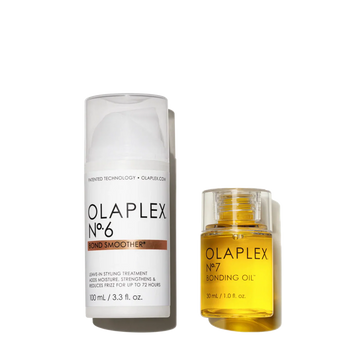 OLAPLEX The Ultimate Smooth Hair Styling Set – glotninantis ir žvilgesio suteikiantis plaukų formavimo rinkinys, 2 vnt.