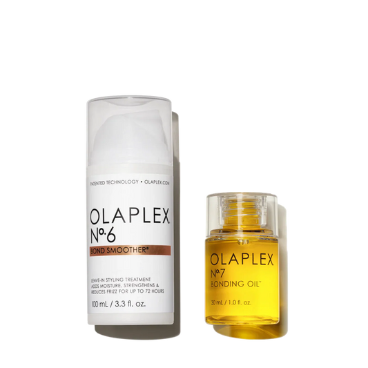 OLAPLEX The Ultimate Smooth Hair Styling Set – glotninantis ir žvilgesio suteikiantis plaukų formavimo rinkinys, 2 vnt.