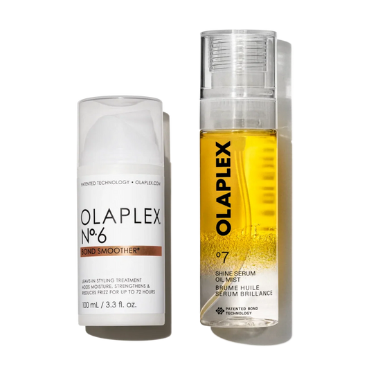 OLAPLEX Smooth & Shine Set – glotninantis ir žvilgesio suteikiantis plaukų rinkinys, 2 vnt.