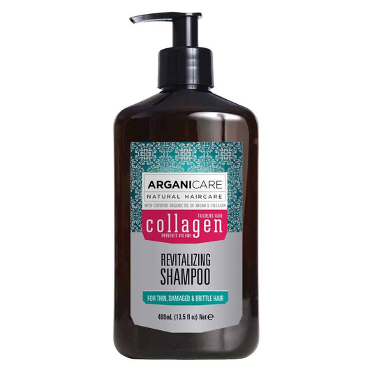 Arganicare revitalizing shampoo-Atgaivinantis šampūnas su kolagenu