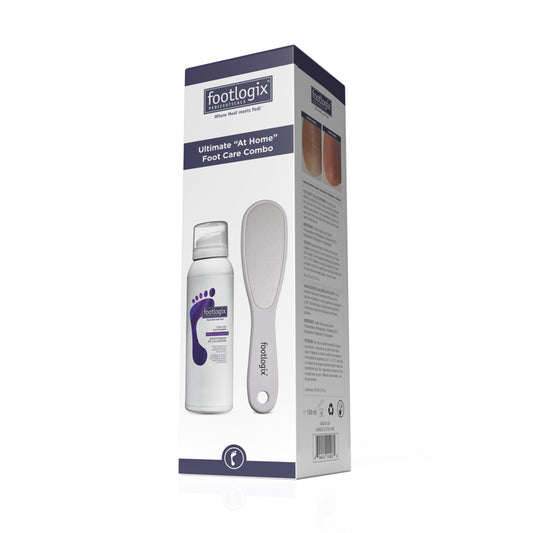 Footlogix rinkinys – Nuospaudų minkštiklis 100ml + pedikiūro dildė
