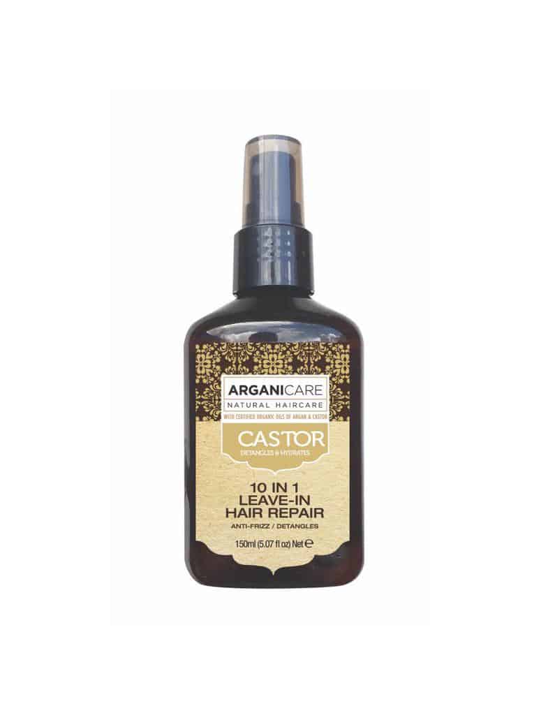 Arganicare  Ricin 10 in 1 Leave in hair repair- Plaukų kremas su 10 veikimo galimybių su ricinos aliejumi.