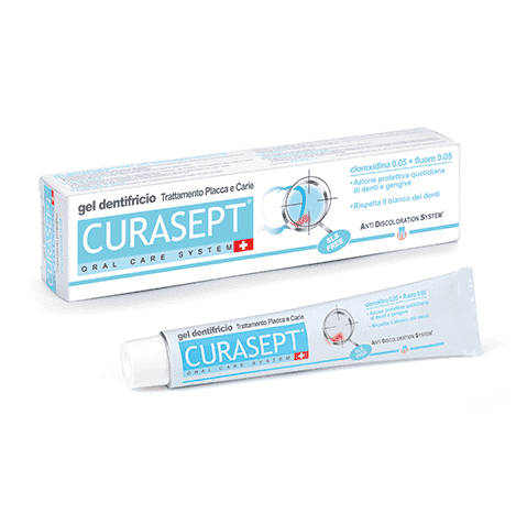 Curasept ADS dantų pasta su fluoru ir su chlorheksidinu 0,05%