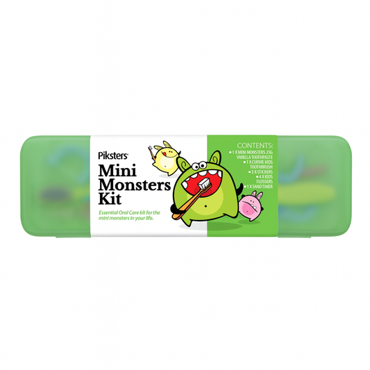 Piksters Mini Monsters Kit vaikų burnos higienos rinkinys