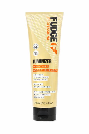 Fudge Professional Luminizer Moisture Boost Shampoo – drėkinamasis, spalvą saugantis šampūnas dažytiems ir pažeistiems plaukams, 250 ml