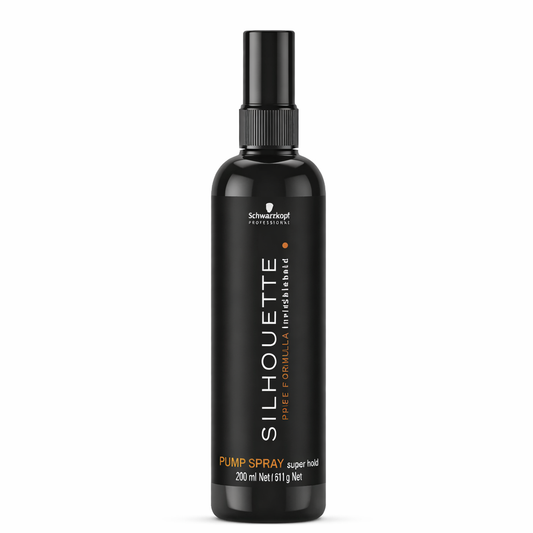 Schwarzkopf Professional Silhouette PURE Super Hold Pumpspray – stiprios fiksacijos plaukų lakas, 200 ml