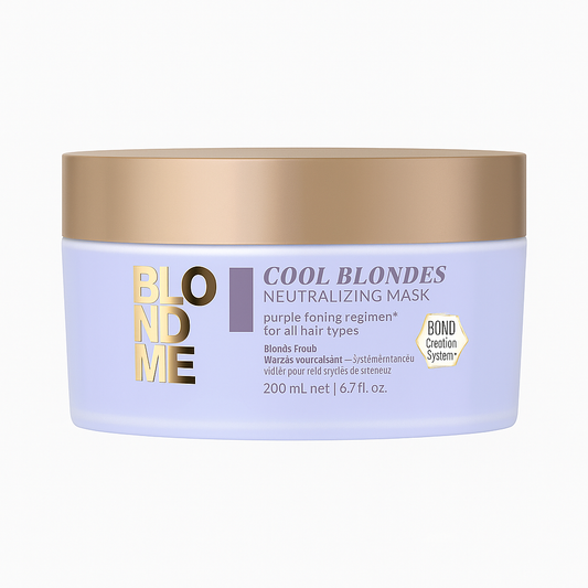 Schwarzkopf BlondMe Cool Blondes Neutralizing Mask 200 ml – tonizuojanti kaukė šviesiems plaukams