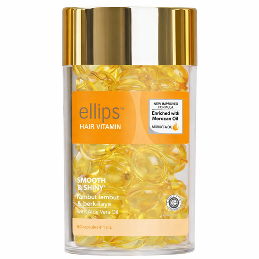 Ellips Smooth & Shiny – plaukų vitaminai kapsulėse apimčiai ir žvilgesiui, 50 vnt.