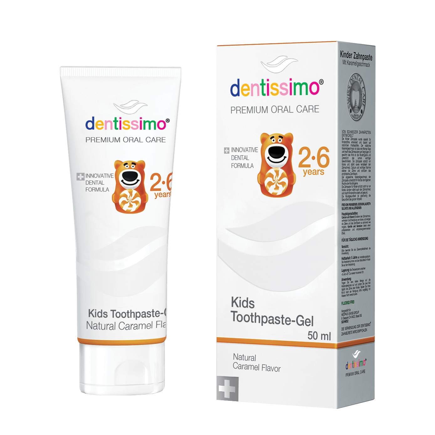 Dentissimo “ Kids 2-6 “ kasdienė dantų pasta-gelis