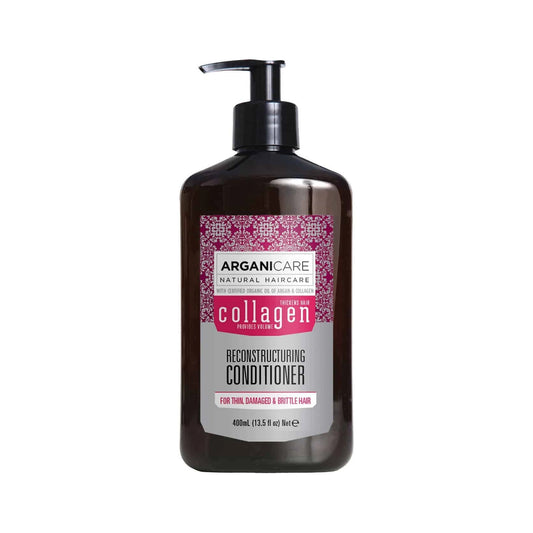 Arganicare reconstructuring conditioner-Atgaivinantis kondicionierius su kolagenu 400ml.