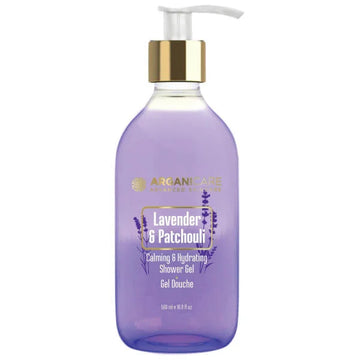 Arganicare kūno prausiklis levandų ir pačiulių aromato, 500 ml