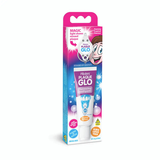 PIKSTERS PLAQUE GLO – apnašas nudažanti dantų pasta, 25 g