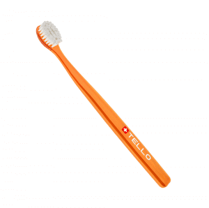 TELLO ULTRA SOFT 6240, itin minkštas dantų šepetėlis oranžinis