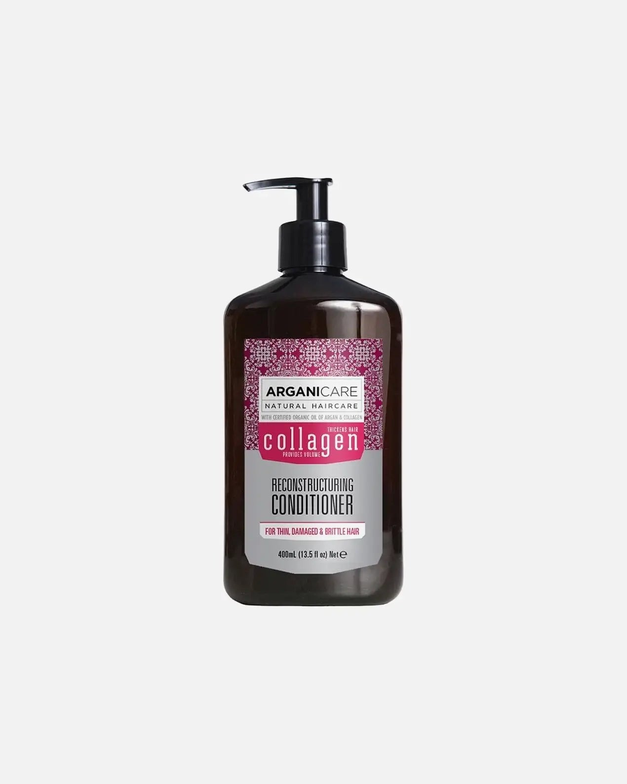 Arganicare revitalizing shampoo-Atgaivinantis šampūnas su kolagenu 400 ml.