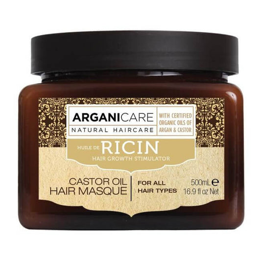 Arganicare plaukų kaukė su ricinos aliejumi 500ml.