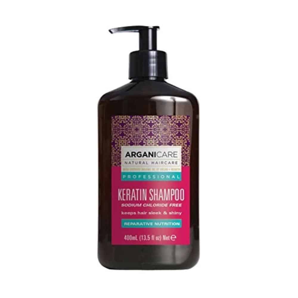 Arganicare Keratin shampoo - Profesionalios priežiūros šampūnas su keratinu
