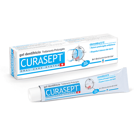 curasept ads® dantų pasta su chlorheksidinu 0,12%