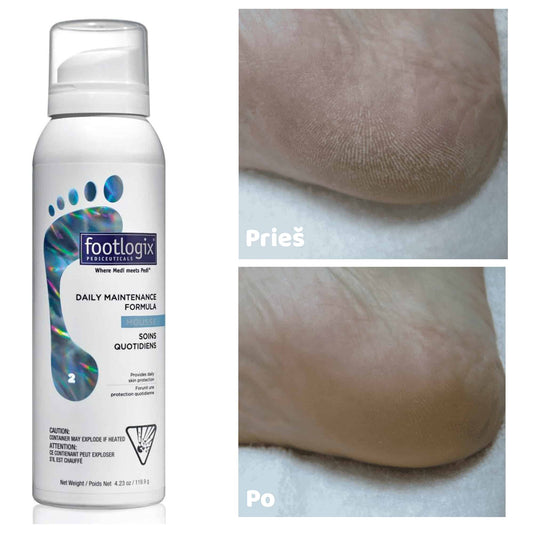 Footlogix putos kasdieninei pėdų priežiūrai – daily maitenance formula Nr. 2