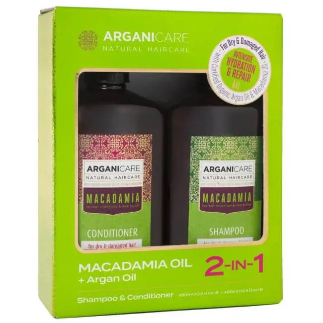 Arganicare Macadamia plaukų priežiūros rinkinys