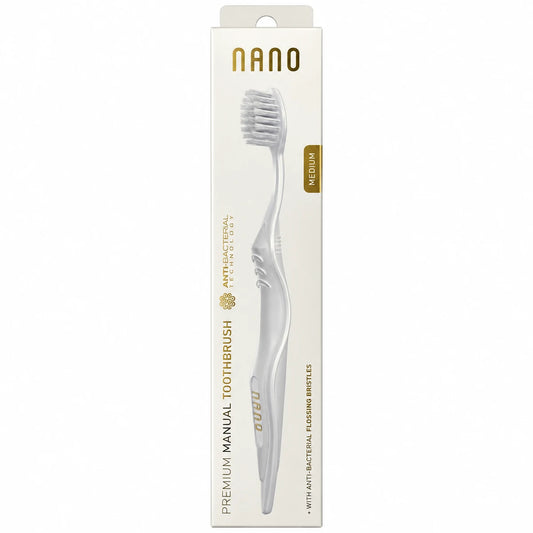 WhiteWash balinanti dantų pasta 125 ml + NANO antibakterinis dantų šepetėlis – rinkinys