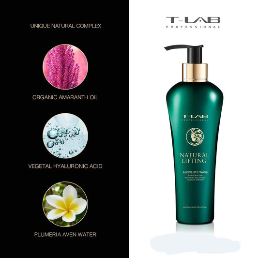 Natural Lifting Absolute Wash T-LAB Professional  – Prabangus kūno prausiklis 300 ml
