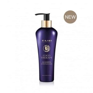 T-Lab sausų ir pažeistų plaukų šampūnas coco therapy duo shampoo