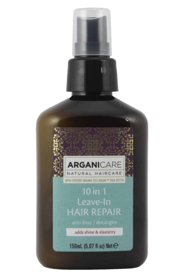 Arganicare 10 in 1 Leave in hair repair- Plaukų kremas su 10 veikimo galimybių  praradusiems plaukams