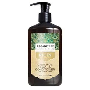 Arganicare Ricin oil leave–in conditioner- Nenuplaunamas kondicionierius su ricinos aliejumi visų tipų plaukams