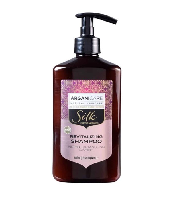 Arganicare Silk plaukų atstatomasis šampūnas