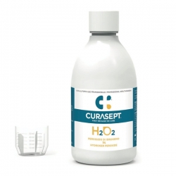 Skalavimo skystis CURASEPT H2O2 su 1% peroksidu
