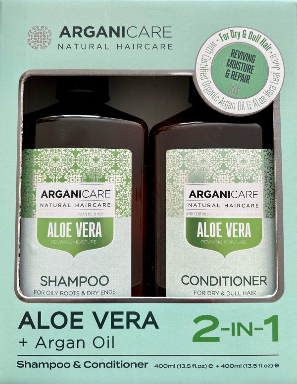 Arganicare Aloe Vera plaukų priežiūros rinkinys